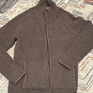 Natural Reflections Zip Up Brown Sweater